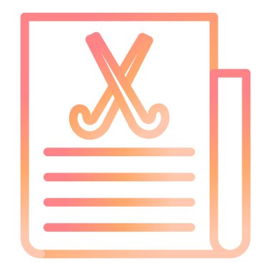 Hokey Haberleri modern ikon vektör illüstrasyonu 