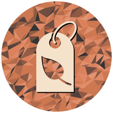 Bir etiketin vektör illüstrasyonu