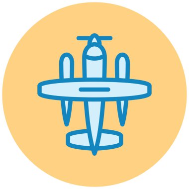 Uçak. Web simgesi basit illüstrasyon