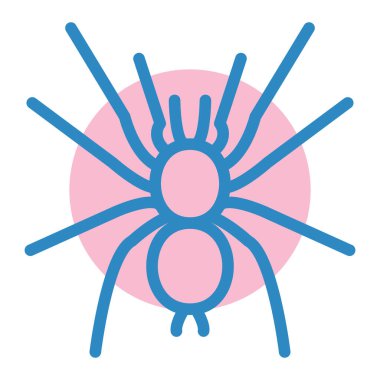 Örümcek. Web simgesi basit illüstrasyon