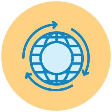 küresel ağ. Basit resimleme