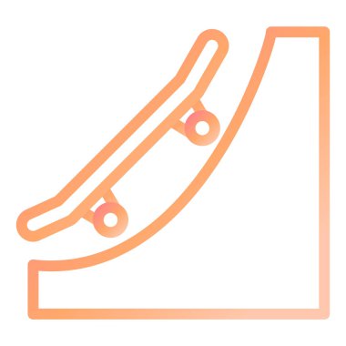 Ramp modern simge vektör illüstrasyonu 