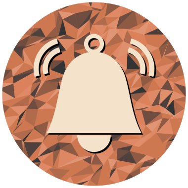 Çan ikonu. vektör illüstrasyonu