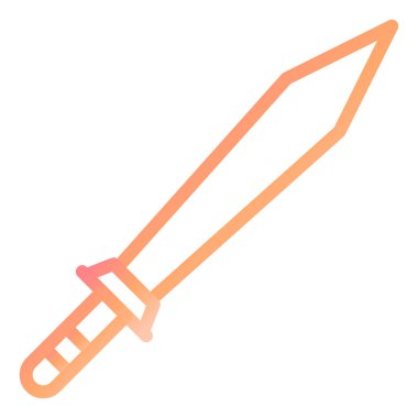 kılıç modern simge vektör illüstrasyonu 