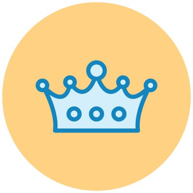 Taç. Web simgesi basit illüstrasyon