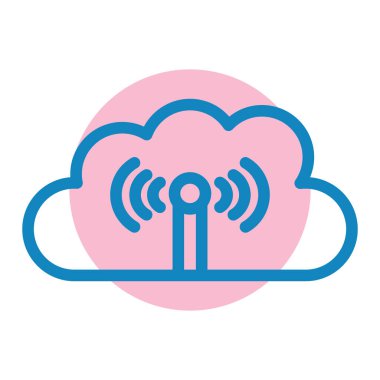 Bulut ağı. Basit resimleme