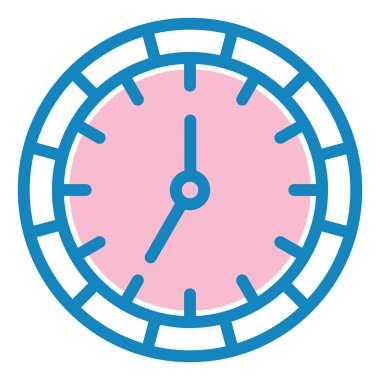 Saat. Web simgesi basit illüstrasyon