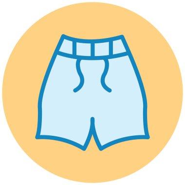 Şort. Web simgesi basit illüstrasyon