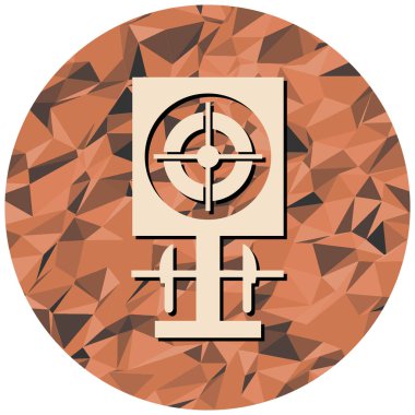 Hedef simgenin vektör illüstrasyonu