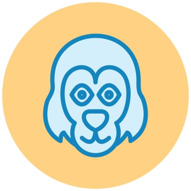 Köpek. Web simgesi basit illüstrasyon