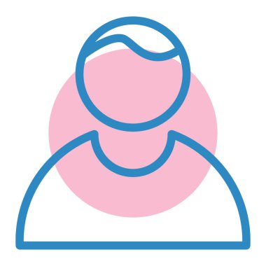 avatar. Web simgesi basit illüstrasyon