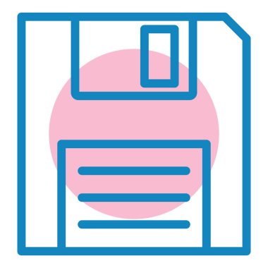 Disk simgesi, vektör çizimi