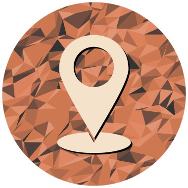 Harita işaretleyici simgesi. vektör illüstrasyonu