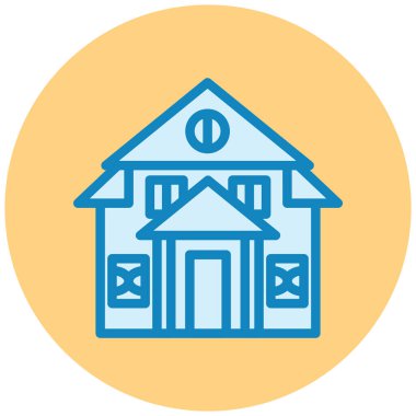 Ev. Web simgesi basit illüstrasyon