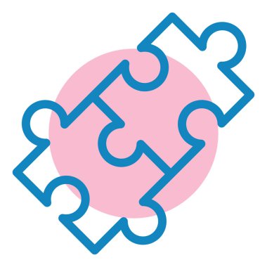 Bulmaca. Web simgesi basit illüstrasyon