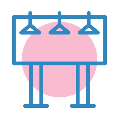 reklam panosu simgesi, vektör illüstrasyonu basit tasarım