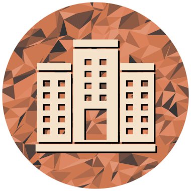 Bina. Web simgesi basit tasarım