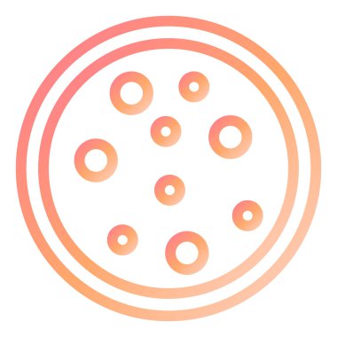 Cream Biscuit modern ikon vektör çizimi 