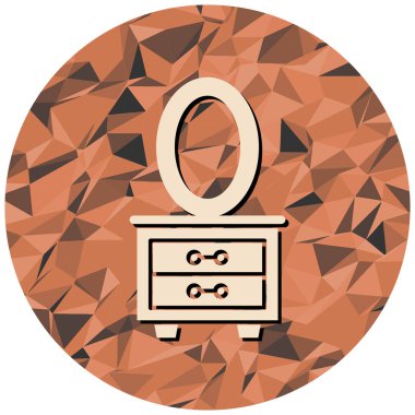 Bir kutu simgesinin vektör illüstrasyonu