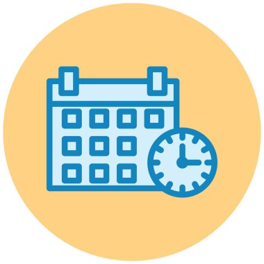 Takvim. Web simgesi basit illüstrasyon