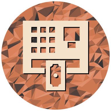 atm makine simgesi, vektör illüstrasyonu basit tasarım