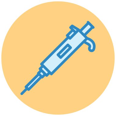 Şırınga. Web simgesi basit illüstrasyon