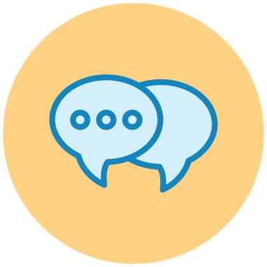 Konuş. Web simgesi basit illüstrasyon