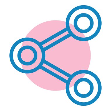 Paylaş. Web simgesi basit illüstrasyon