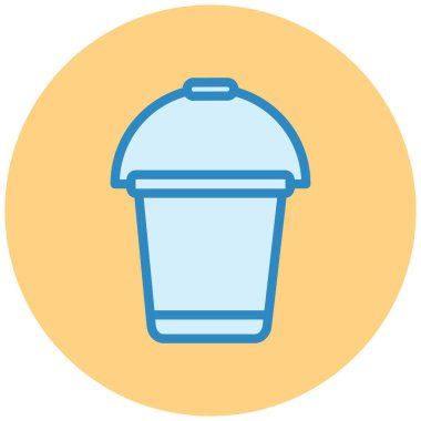 Kova. Web simgesi basit illüstrasyon