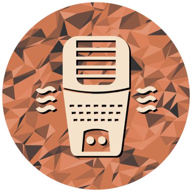 Modern simge işaretinin vektör illüstrasyonu.