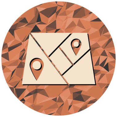 Harita iğne simgesi. vektör illüstrasyonu