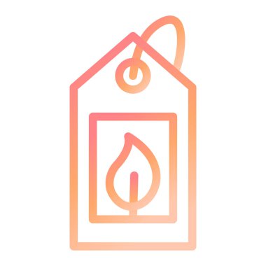 Bir eko etiket simgesinin vektör çizimi