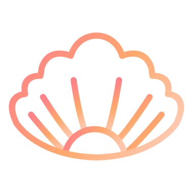 Kabuk. Web simgesi basit illüstrasyon 