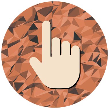 El imleç simgesi. vektör illüstrasyonu