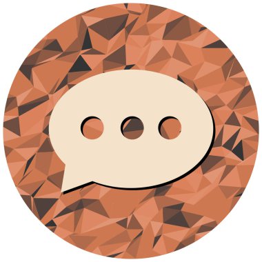 Sohbet ikonu. Web için konuşma balonu vektör simgelerinin düz çizimi