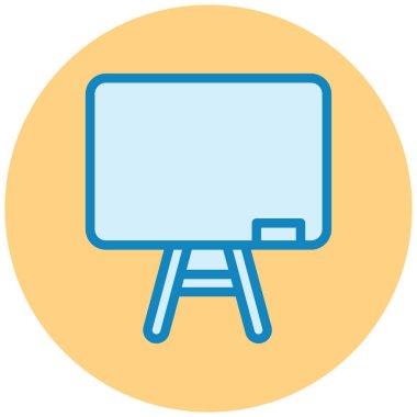 Tahta. Web simgesi basit illüstrasyon