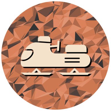 kar mobil simgesi, vektör illüstrasyonu basit tasarım