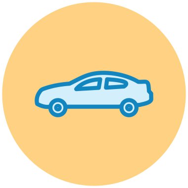 - Araba. Web simgesi basit illüstrasyon