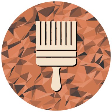 Fırça simgesi vektör illüstrasyonu