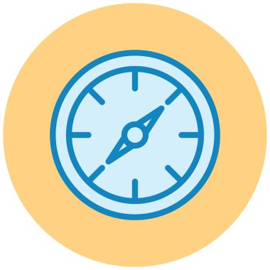 Pusula. Web simgesi basit illüstrasyon