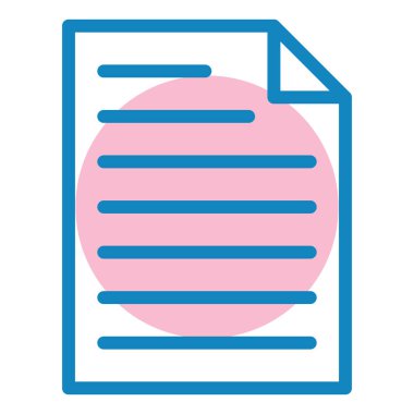 Belge. Web simgesi basit illüstrasyon