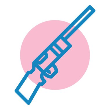 Modern silah simgesinin vektör illüstrasyonu