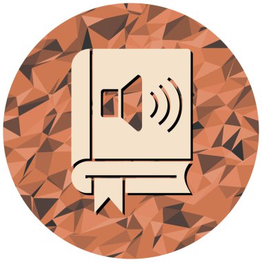 Web tasarımı için düz kitap simgesi