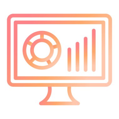 Gösterge paneli simgesi. Seo 'nun vektör illüstrasyonu