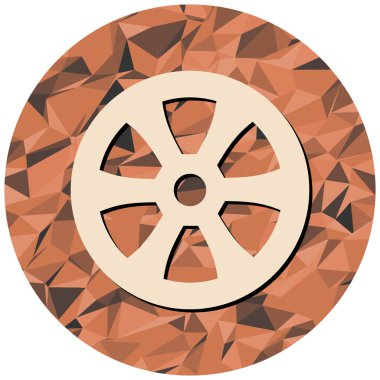 Bavul. Web simgesi basit illüstrasyon