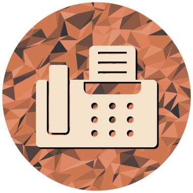 Faks simgesinin vektör illüstrasyonu 