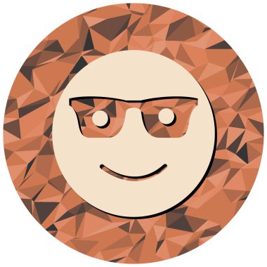 Çizgi film yüzünün vektör illüstrasyonu 