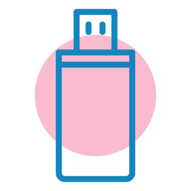 usb flash disk vektör çizimi