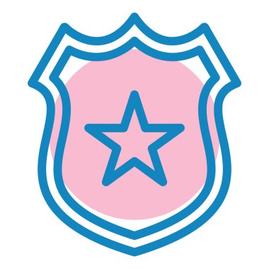 kalkan simgesi, vektör illüstrasyonu