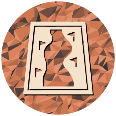 Modern simge işaretinin vektör illüstrasyonu.